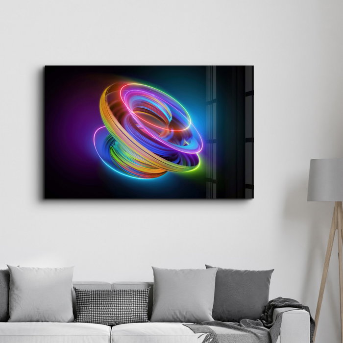 Wallity Pintura decorativa de vidrio templado Multicolor 35 x 55 cm Wallity Pintura decorativa de vidrio templado Multicolor 35 x 55 cm